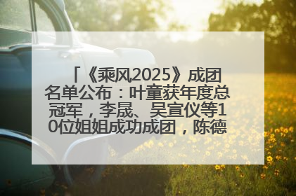 《乘风2025》成团名单公布：叶童获年度总冠军，李晟、吴宣仪等10位姐姐成功成团，陈德容获年度高光人物