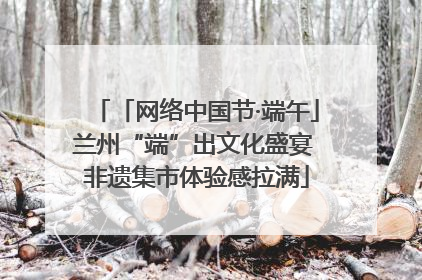 「网络中国节·端午」兰州“端”出文化盛宴 非遗集市体验感拉满