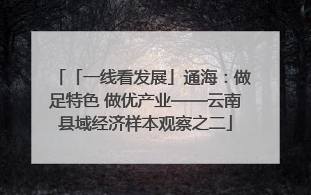 「一线看发展」通海：做足特色 做优产业——云南县域经济样本观察之二