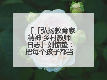 「弘扬教育家精神·乡村教师日志」刘惊蛰：把每个孩子都当作掌心的宝贝