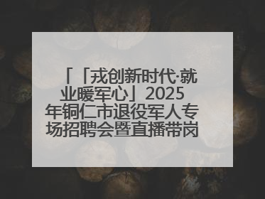 「戎创新时代·就业暖军心」2025年铜仁市退役军人专场招聘会暨直播带岗活动顺利举行