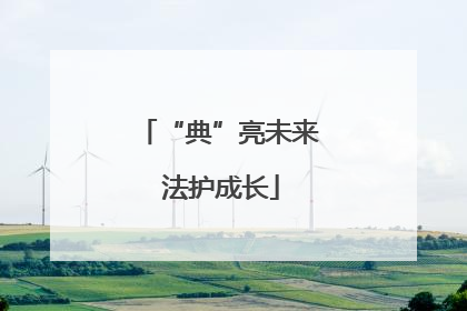 “典”亮未来 法护成长