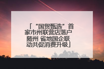 “国贸甄选”首家市州联营店落户随州 省地国企联动共促消费升级