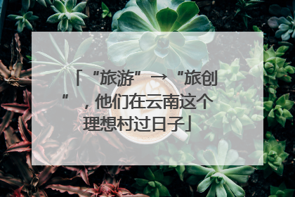 “旅游”→“旅创”，他们在云南这个理想村过日子