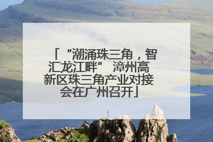 “潮涌珠三角，智汇龙江畔” 漳州高新区珠三角产业对接会在广州召开