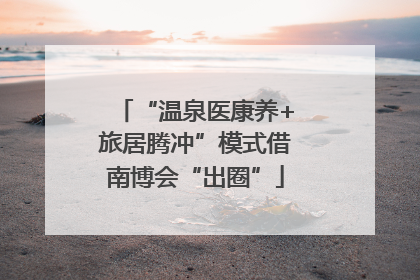 “温泉医康养+旅居腾冲”模式借南博会“出圈”