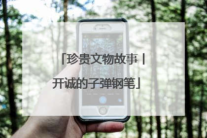 珍贵文物故事丨开诚的子弹钢笔