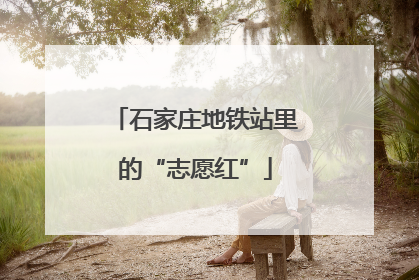 石家庄地铁站里的“志愿红”