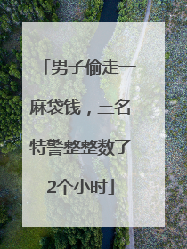 男子偷走一麻袋钱，三名特警整整数了2个小时