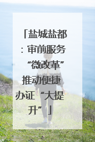 盐城盐都：审前服务“微改革” 推动便捷办证“大提升”