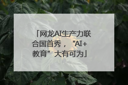网龙AI生产力联合国首秀，“AI+教育”大有可为