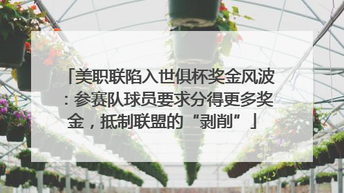 美职联陷入世俱杯奖金风波：参赛队球员要求分得更多奖金，抵制联盟的“剥削”