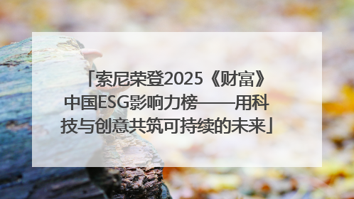 索尼荣登2025《财富》中国ESG影响力榜——用科技与创意共筑可持续的未来