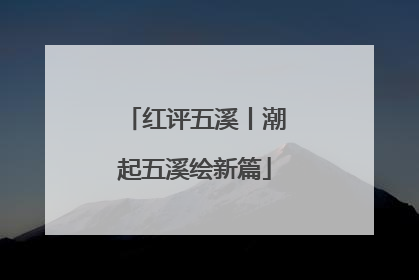 红评五溪丨潮起五溪绘新篇