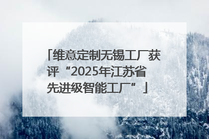 维意定制无锡工厂获评“2025年江苏省先进级智能工厂”