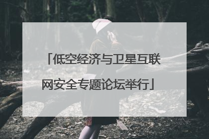 低空经济与卫星互联网安全专题论坛举行