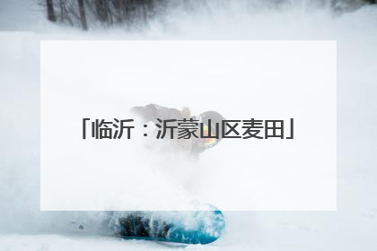 临沂：沂蒙山区麦田