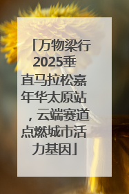 万物梁行2025垂直马拉松嘉年华太原站，云端赛道点燃城市活力基因