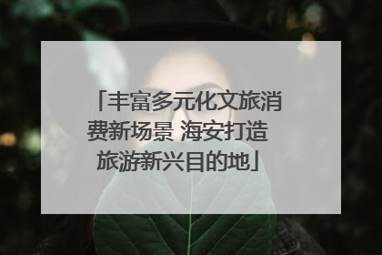 丰富多元化文旅消费新场景 海安打造旅游新兴目的地