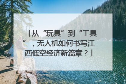 从“玩具”到“工具”，无人机如何书写江西低空经济新篇章？