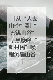 从“人去山空”到“客满山谷”，黑麋峰“新村民”唤醒沉睡山谷