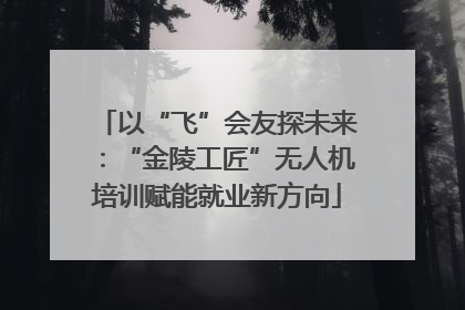 以“飞”会友探未来：“金陵工匠”无人机培训赋能就业新方向