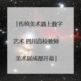 传统美术遇上数字艺术 四川高校教师美术展成都开幕