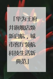 华为王府井旗舰店焕新启航，城市客厅领航科技生活新典范