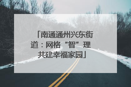 南通通州兴东街道：网格“智”理 共建幸福家园