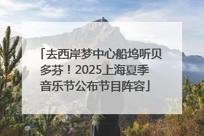 去西岸梦中心船坞听贝多芬！2025上海夏季音乐节公布节目阵容
