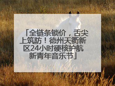 全链条锁价，舌尖上筑防！德州天衢新区24小时硬核护航新青年音乐节