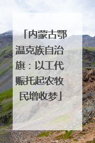 内蒙古鄂温克族自治旗：以工代赈托起农牧民增收梦