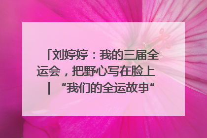 刘婷婷：我的三届全运会，把野心写在脸上｜“我们的全运故事”全民征文大赛