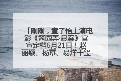 刚刚，章子怡主演电影《酱园弄·悬案》官宣定档6月21日！赵丽颖、杨幂、易烊千玺等角色海报曝光