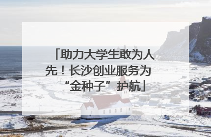 助力大学生敢为人先！长沙创业服务为“金种子”护航
