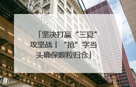 坚决打赢“三夏”攻坚战丨“抢”字当头确保颗粒归仓