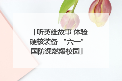听英雄故事 体验硬核装备 “六一”国防课燃爆校园