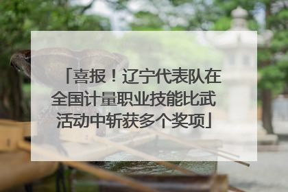 喜报！辽宁代表队在全国计量职业技能比武活动中斩获多个奖项