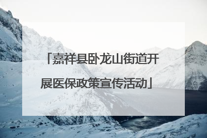 嘉祥县卧龙山街道开展医保政策宣传活动