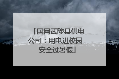 国网武陟县供电公司：用电进校园  安全过暑假