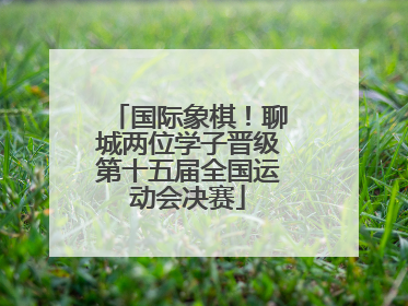 国际象棋！聊城两位学子晋级第十五届全国运动会决赛