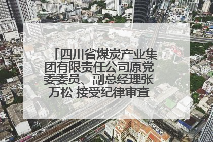 四川省煤炭产业集团有限责任公司原党委委员、副总经理张万松 接受纪律审查和监察调查