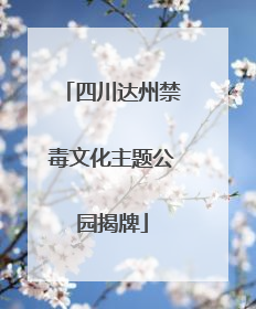 四川达州禁毒文化主题公园揭牌