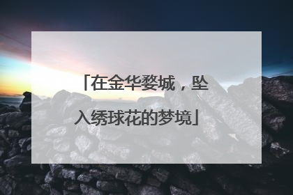 在金华婺城，坠入绣球花的梦境