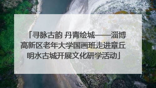 寻脉古韵 丹青绘城——淄博高新区老年大学国画班走进章丘明水古城开展文化研学活动