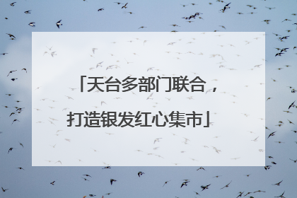 天台多部门联合，打造银发红心集市