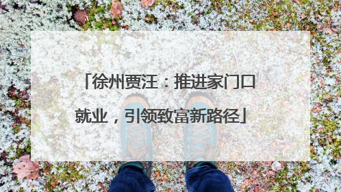 徐州贾汪：推进家门口就业，引领致富新路径