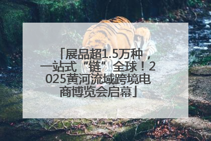 展品超1.5万种，一站式“链”全球！2025黄河流域跨境电商博览会启幕