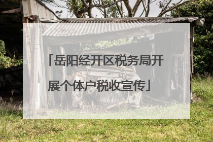 岳阳经开区税务局开展个体户税收宣传