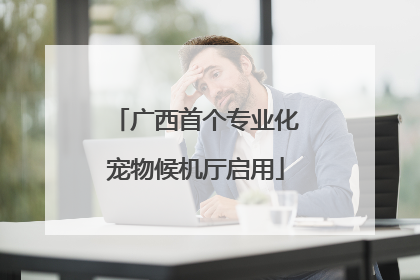 广西首个专业化宠物候机厅启用